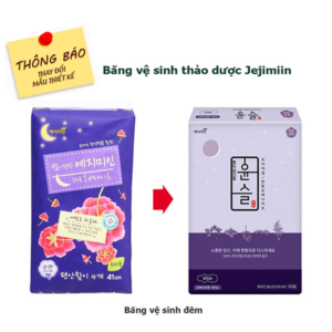 Thay đổi mẫu băng vệ sinh đêm Jejimiin - Băng vệ sinh jejimiin giá sỉ - phugiatrading.com